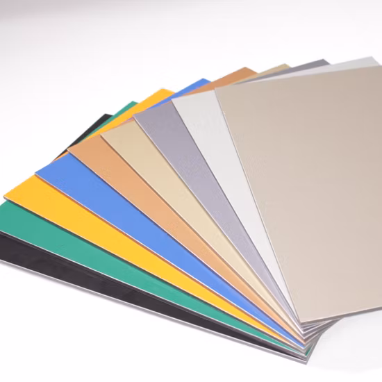 Composite en aluminium de l'épaisseur 4mm de revêtement de mur de PVDF