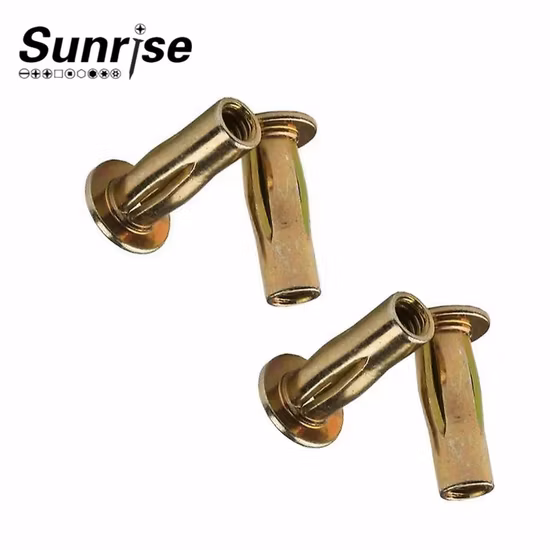 Écrou à rivets en acier et titane, ampoule Extra longue, écrou fendu et écrou à rivets à insertion croisée